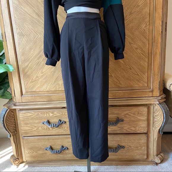 Alice + Olivia Pants - Alice + Olivia black high waisted dress trousers
